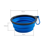 Logo personnalisé OEM/ODM Gamelle écologique pliable en TPE sans BPA pour chien Gamelles portables de voyage pour animaux de compagnie pour l'extérieur
