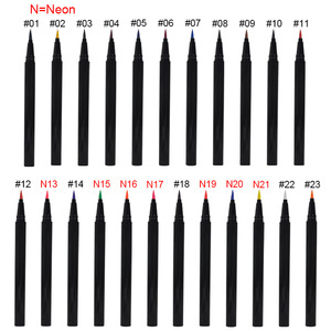 Crayon Eyeliner Liquide Longue Durée Personnalisé Sans Logo Bleu <span class=keywords><strong>Rose</strong></span> Néon Imperméable à l'Eau avec Application Lisse - Product Image 4