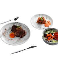 Ensemble de vaisselle en porcelaine fine japonaise bleue et noire Vaisselle de fête de qualité de restaurant Plats de table élégants pour les fêtes
