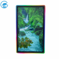 Pas cher 43 pouces capacitif Double cadre en acrylique lumière LED lunette compétence verticale écran tactile Machine de jeu 4k moniteur