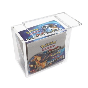 Cartes Pokemon Etb en acrylique personnalisées Boost Elite <span class=keywords><strong>Trainer</strong></span> Box Display Screw Magnet Case Clear Pokemon Packs Case avec couvercle - Product Image 6