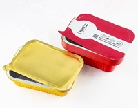 4.4 pouces 300mL 10oz bol en papier d'aluminium jetable PET moules à pâtisserie en plastique avec couvercles pour plateau à pizza moule à tarte Cupcake ventouses