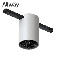 Sistema de Iluminación LED Magnético Ajustable Dali Zigbee, Regulable, de Alta Calidad, en Blanco y Negro, para Rieles, Personalizable