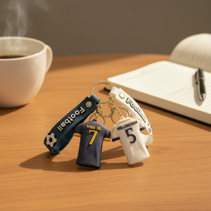 Llavero Personalizado con Figura <span class=keywords><strong>de</strong></span> Estrella del Fútbol, Colgante para Mochila, Llavero para Coche, Pequeño Regalo, Modelo YP312 - Product Image 1