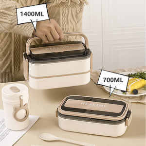Boîte à lunch portable personnalisée en plastique monocouche pour étudiants, isolée, étanche et sûre. - Product Image 2