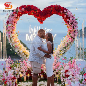 โครงเหล็กโค้งรูปตัว S สำหรับฉากหลังงานแต่งงาน พร้อมม่านลูกปัดคริสตัลแบบถอดได้ ดีไซน์ทันสมัย รุ่นใหม่ล่าสุด - Product Image 4