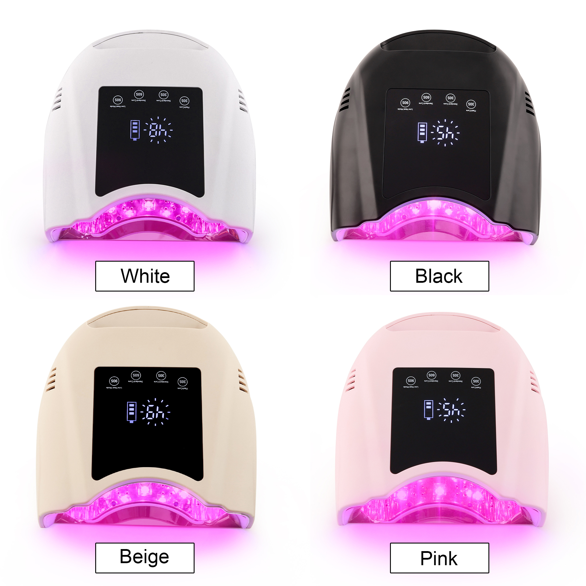 Misbeauty New 98w Uv Nail Lamp Gel Dryer Quick Dry White Led up Nail Lamp Uv Lamp Professional Rechargeable Style