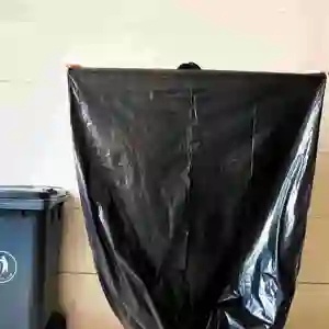 Heavy duty recycled large portablehdpe plastic bin liner trash bags / garbage bags