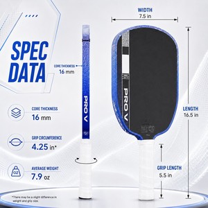 Nouvelle <span class=keywords><strong>Raquette</strong></span> de Pickleball Agasi <span class=keywords><strong>Pro</strong></span> V GEN 5 Kinetic Framework 2026, Approuvée USAPA UPA-A, 14mm 16mm, Fibre de Carbone, <span class=keywords><strong>Raquette</strong></span> Professionnelle - Product Image 6