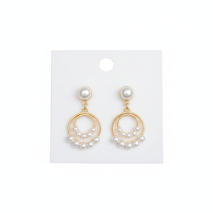 Trending stile coreano orecchini a farfalla in acciaio inossidabile elegante Design di perle vendita calda gioielli di moda all'ingrosso - Product Image 2