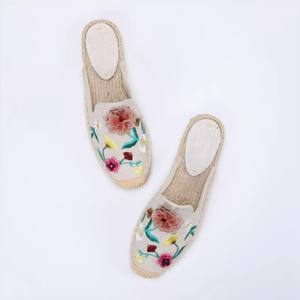 <span class=keywords><strong>Alpargatas</strong></span> OEM ODM hechas a mano, Zapatillas para zapatos planos, <span class=keywords><strong>chanclas</strong></span> de verano de cáñamo - Product Image 4