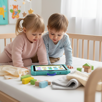 Tablette pour enfants 7/10,1 pouces Android, tablette éducative pour tout-petits avec contrôle parental et étui anti-chute, WiFi, bleu