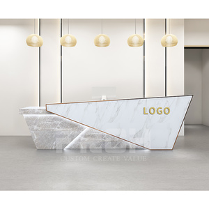 Boutique Haute Brillance Design <span class=keywords><strong>De</strong></span> Luxe Moderne En Bois Blanc <span class=keywords><strong>de</strong></span> Meubles <span class=keywords><strong>De</strong></span> Bureau <span class=keywords><strong>De</strong></span> Comptoir <span class=keywords><strong>de</strong></span> Salon <span class=keywords><strong>de</strong></span> Réception - Product Image 5