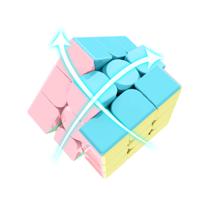 Juego de Cubos de Velocidad Moyu Meilong Serie Macaron <span class=keywords><strong>3x3</strong></span> 5x5 Pirámide, Rompecabezas para Niños, <span class=keywords><strong>Cubo</strong></span> Mágico Suave sin Adhesivos, Juguete de Regalo de Navidad - Product Image 4