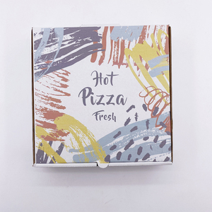 Custom Made Pizza Caixa 7/<span class=keywords><strong>8</strong></span>/9/10/12 Polegada Impressão a Cores Pizza Caixa de Papel Kraft Personalizado Caixa De Pizz Ondulado - Product Image 3