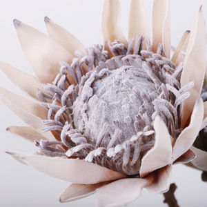 Retro Large King Protea 21-3 Flocked <b>Artificial</b> <b>Flower</b> Wedding Home Decor High Simulation Plastic Silk - Product Image 3