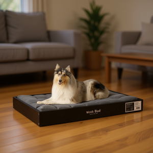Cama para Perros Wook Blod, Tamaño Mediano, Madera de Pino Sólida, Espuma Viscoelástica, para Uso en Interiores - Product Image 2