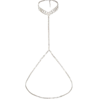Anniyo — collier multi-rangs avec strass pour femmes, bijou de poitrine, chaîne de taille, Sexy, boîte de nuit, cristal, poitrine, #0698