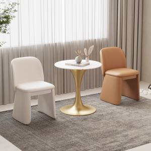 Mesa Redonda Moderna con Dos Sillas para Salón, Sala de Estar, Espacio Comercial, Diseño Ergonómico y Duradero - Product Image 1