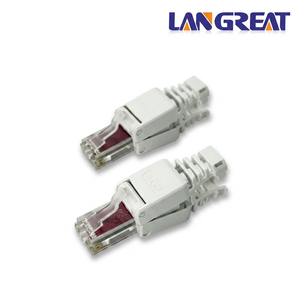 Connecteur <span class=keywords><strong>RJ45</strong></span> Cat6 UTP sans outil, terminaison sur site, sans sertissage, 1 Gbit/s, 250 MHz, corps à ouverture rapide, CE RoHS ISO9001 OEM ODM - Product Image 2