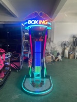 Machine de jeu d'arcade électronique de boxe et de frappe sur sac, à monnayeur, en métal, pour centre de divertissement