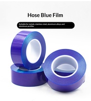 Film de protection d'écran de téléphone portable en plastique PE bleu à 8 brins épaissi, non adhésif, antistatique et haute brillance pour emballage de pièces