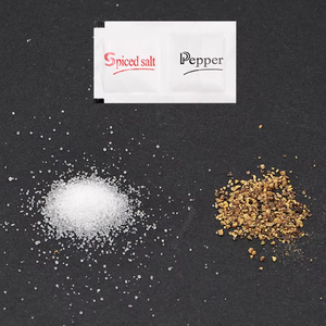 Commercio all'ingrosso della fabbrica della compagnia aerea, bustina del pacchetto del doppio del <span class=keywords><strong>sale</strong></span> & pepe, pacchetti del condimento della compagnia aerea, bustine del condimento della compagnia aerea - Product Image 1