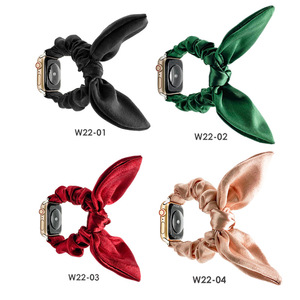 Correa elástica de repuesto para <span class=keywords><strong>Apple</strong></span> <span class=keywords><strong>Watch</strong></span>, banda de satén de Color sólido, para modelos SE 8, 7, 6, <span class=keywords><strong>5</strong></span> y 4 - Product Image 2
