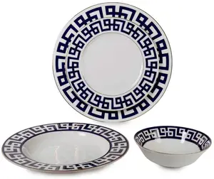 Factory Supply Porcelain 24pcs dinner set/ dinnerware/ luxury plate set for 6