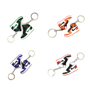 Porte-clés moule de chaussure <span class=keywords><strong>AJ1</strong></span>, mini-chaussure de basket 3D, boîte surprise tendance, pendentif de sac à main, décoration Chicago - Product Image 5
