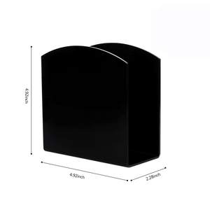 ที่ใส่ผ้าเช็ดปากอะคริลิคสีดำเรียบง่ายไม่มีลมตรงของตกแต่งบ้าน<span class=keywords><strong>ห้อง</strong></span><span class=keywords><strong>ครัว</strong></span><span class=keywords><strong>ชั้น</strong></span>เก็บของประหยัดพื้นที่สำหรับอาหารค่ำ - Product Image 2