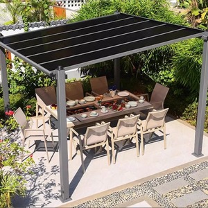 PAIYAHAO YP-008 Gazebo Moderno de Aluminio para Exteriores con Características Impermeables y Resistentes al Viento para Jardín, Patio, Estacionamiento YP-008 A - Product Image 5