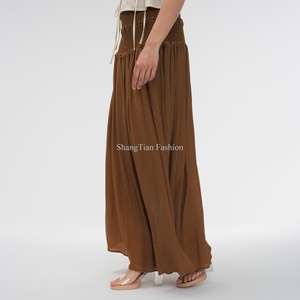 Nouvelle Collection 2025 – Tenues d'été : Haut court décontracté à col en V pour femme, chemise boutonnée en lin et coton de haute qualité - Product Image 4