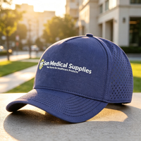 Gorra de Béisbol Impermeable de 5 Paneles, Transpirable, Unisex, con Cierre de Hebilla Única, Personalizable con Impresión, para Actividades al Aire Libre