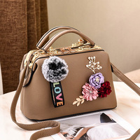 SH0491 NOUVEAU YCH Sac à main tendance pour femme en cuir PU vintage de haute qualité, motif floral de créateur, fermeture ouverte, polyester, petit prix