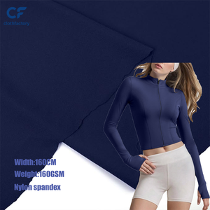 Tissu à découper librement 66% Nylon 34% Spandex 160gsm, directement de l'usine, pour la fabrication de sous-vêtements et de vêtements de sport - Product Image 1