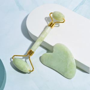 Grosir Masker Mata Jade Alami 100% Label Pribadi Jade Roller dan Gua Sha Alat Perawatan Kulit Anti-penuaan Masker Mata - Product Image 2