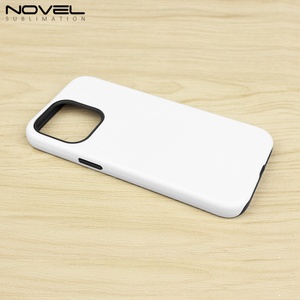 Étui de téléphone portable personnalisé de haute qualité, résistant aux chocs, 2 en 1, revêtement 3D, étui de téléphone portable DIY, sublimation, coque robuste pour la série IP 15 - Product Image 3