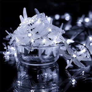 <span class=keywords><strong>Guirnalda</strong></span> de luces solares con forma de libélula para exteriores, <span class=keywords><strong>guirnalda</strong></span> impermeable para fiestas navideñas, decoración de <span class=keywords><strong>terraza</strong></span> y jardín, nueva - Product Image 2