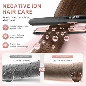 Torlin Electric Salon-Grade <strong>Thick</strong> <strong>Hair</strong> PTC Heater Negative Ion Flat Iron Ionic <strong>Hair</strong> <strong>Straightener</strong> <strong>for</strong> Barber Shops Household Use - Product Image 3
