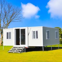 Maison mobile préfabriquée extensible de 20 pieds avec 2 chambres à coucher, résistante aux ouragans et imperméable, à prix avantageux, à vendre
