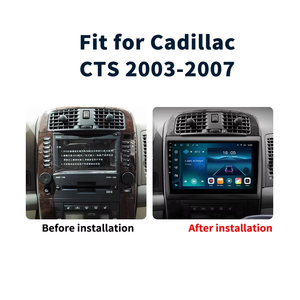 Radio de coche con navegación Android de 9 pulgadas para <span class=keywords><strong>Cadillac</strong></span> <span class=keywords><strong>CTS</strong></span> 2003-2007 DVD de coche Multimedia estéreo para coche inalámbrico CarPlay <span class=keywords><strong>Auto</strong></span> 4G WIFI GPS - Product Image 2
