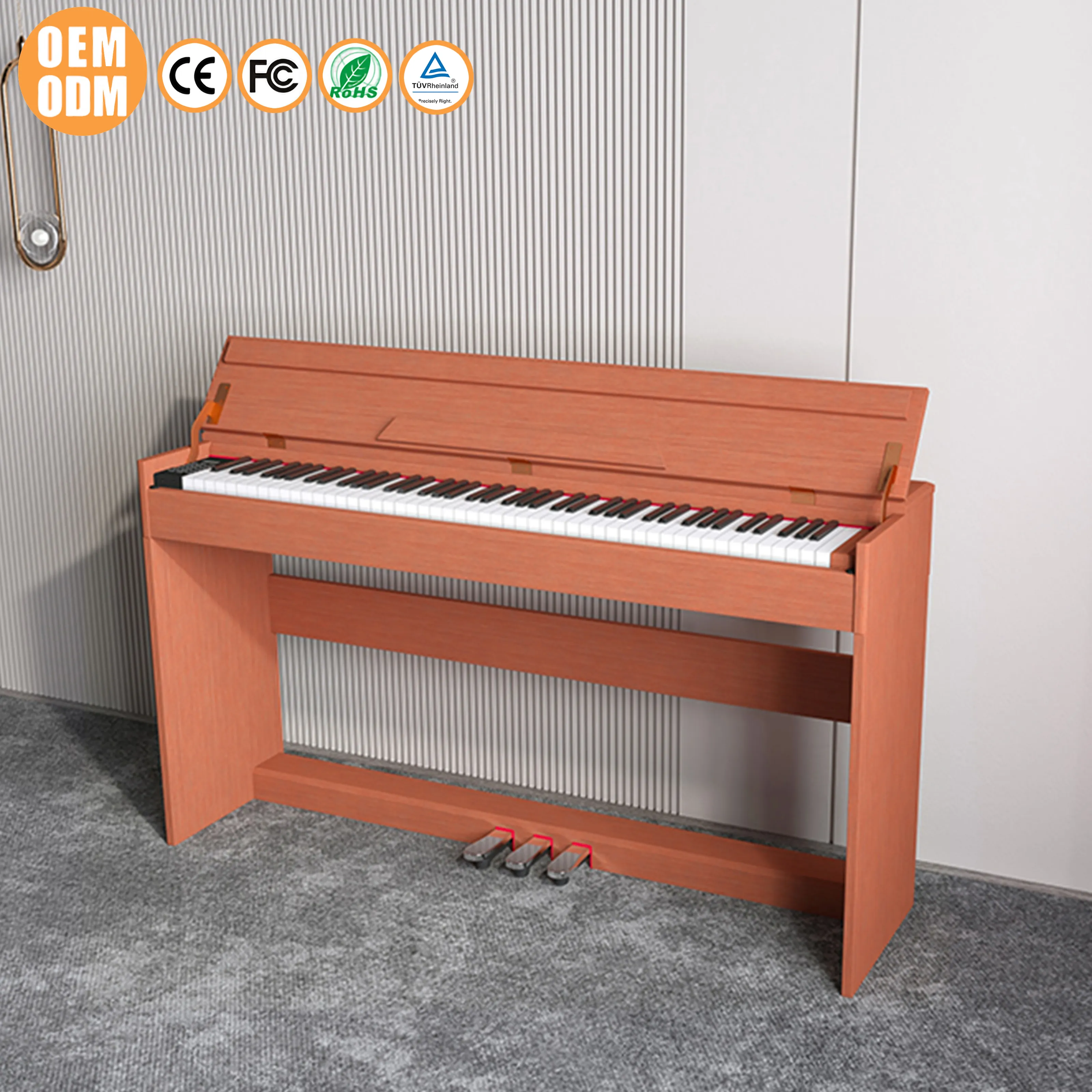 LeGemCharr Keyboard piano Digital, instrumen musik Piano, Keyboard piano profesional 88 kunci elektronik