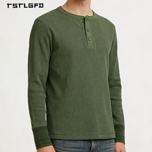 Camiseta de Manga Larga con Cuello Redondo, Tejido Waffle, Corte Regular, Estilo Vintage, Personalizable, 100% Algodón, Transpirable y Ecológica, 310g - Product Image 2