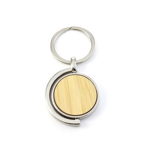 Creative Rotating Bamboo Model Cross Border Bottle Opener Keychains Blank Wood Openers <b>Key</b> Chains <b>Tag</b> for Engravable DIY Crafts - Product Image 5