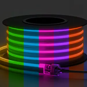 Yüksek yoğunluklu 5050 Led Neon aydınlatma IP65 su geçirmez kapalı açık RGB Neon ışık ile birçok renk