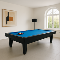 Table de billard professionnelle de qualité tournoi 8ft 9ft avec retour de balles, en ardoise et bois massif, pour la maison et le bar