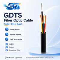 Kabel Serat Optik Tembaga BoTong Berkualitas Terjamin GDTS G652D untuk Pemasok Jaringan Komunikasi Dalam dan Luar Ruangan