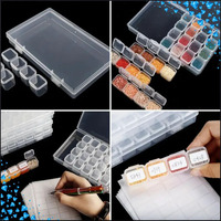 Boîte d'emballage en plastique PP transparente rectangulaire, tailles mixtes, couleur bonbon, pour breloques d'art des ongles, billes d'acier Yinliang - Vente en gros, Nouveauté