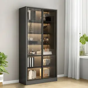 Nordic Library Furniture Storage Kids Cabinet Living Room Bookcase With Glass BookShelvese 1 Bookshelf Bookcase